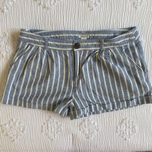 Striped Cuffed Shorts (Size 6) - Forever 21 - Spring Fling!